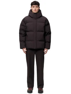 Blæst Grotli Down Jacket Brown Soil Jakke Mørkebrun