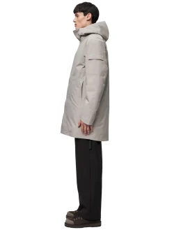 Blæst Olden Primaloft Parka Low Tide Jakke Beige Grå