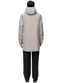 Blæst Olden Primaloft Parka Low Tide Jakke Beige Grå