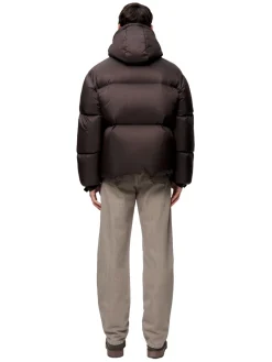 Blæst Perma Lightweight Down Jacket Brown Soil Jakke Brun