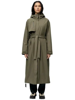 Blæst Åse Insulated Coat Grape Leaf Jakke Oliven