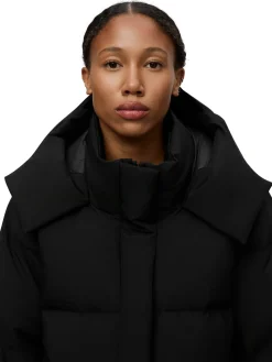 Blæst Selje Down Jacket Black Jakke Sort