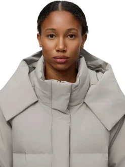 Blæst Selje Down Jacket Low Tide Jakke Beige Grå