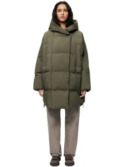 Blæst Spitsbergen Down Jacket Grape Leaf Jakke Oliven