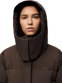 Blæst Stranda Down Coat Java Jakke Mørkebrun