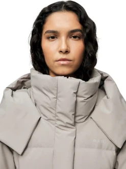 Blæst Stranda Down Coat Low Tide Jakke Beige Grå