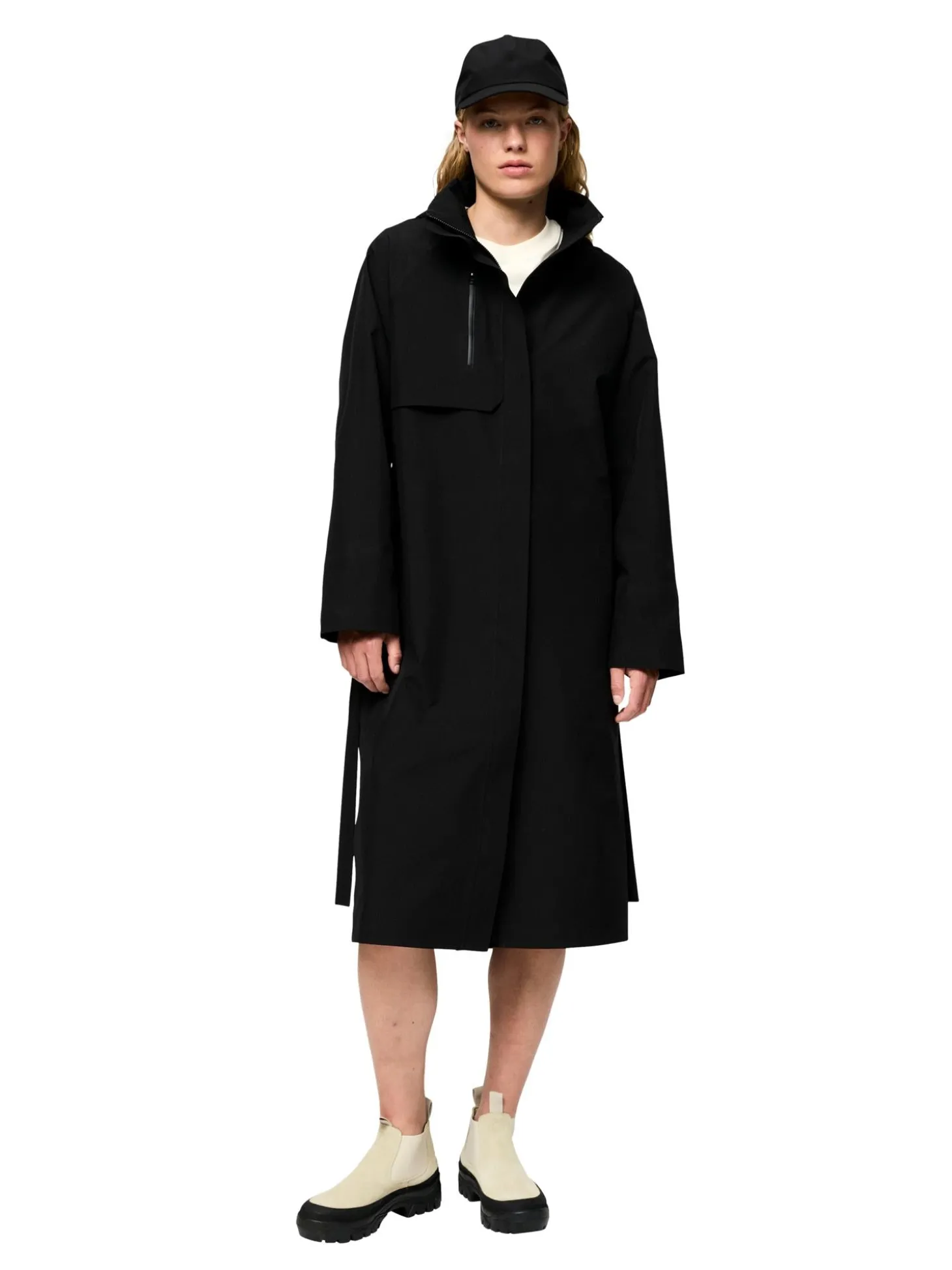 Blæst Vik Coat Jakke Sort