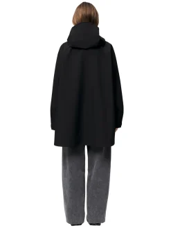 Blæst Voss Poncho Black Jakke Sort