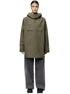 Blæst Voss Poncho Grape Leaf Jakke Oliven