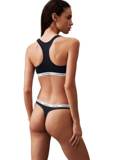 Calvin Klein Underwear Thong Modern Logo 3PK Undertøy Sort