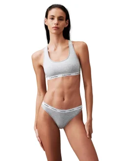 Calvin Klein Underwear Thong Modern Logo 3PK Undertøy Hvit/Grå/Sort