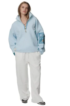 CAYA Nini Half Zip Light Blue Genser Lyseblå
