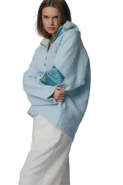 CAYA Nini Half Zip Light Blue Genser Lyseblå