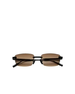 Chimi Eyewear Rimless Cubic Brown Gradient Solbriller Lysebrun