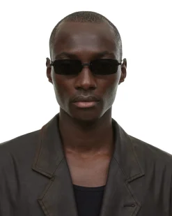 Chimi Eyewear Rimless Parallel Black Solbriller Sort