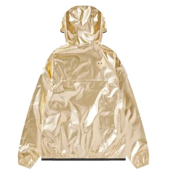 Comme des Garcons Play Unisex K-Way Jacket Gold Emblem Jakke Gull