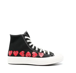 Comme des Garcons Play x Converse CDG MULTI HEART HIGH TOP Sko Sort