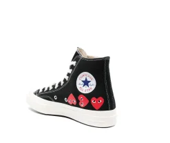 Comme des Garcons Play x Converse CDG MULTI HEART HIGH TOP Sko Sort