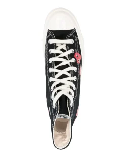 Comme des Garcons Play x Converse CDG MULTI HEART HIGH TOP Sko Sort