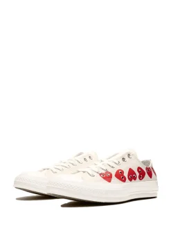 Comme des Garcons Play x Converse CDG Multi LOW Top White Sko Off-White