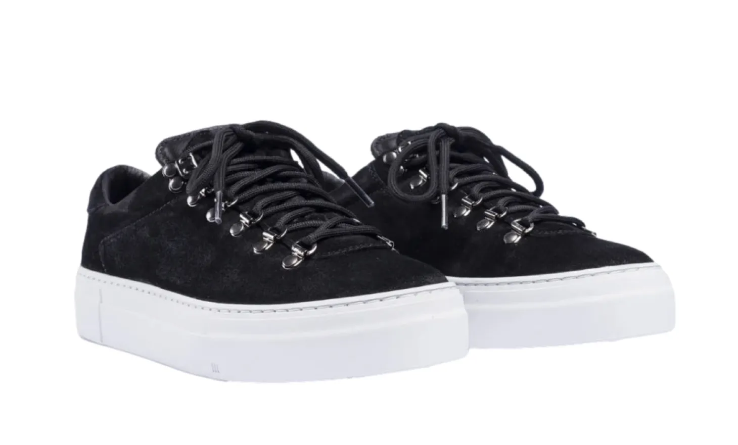Diemme Marostica Low Platform Black Suede Sko Sort
