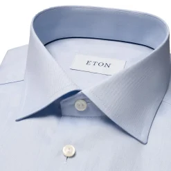 Eton 3000 Super Slim Skjorte Lyseblå