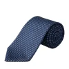 Eton Floral Woven Silk Tie Slips Kongeblå
