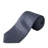 Eton Geometric Woven Slik Tie Slips Mørkeblå