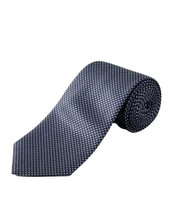Eton Geometric Woven Slik Tie Slips Marine