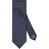 Eton Silk Linen Tie Slips Marine