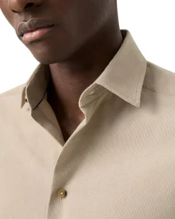 Eton Solid Corduroy Shirt Skjorte Lys Brun