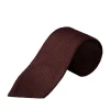 Eton Solid Grenadine Tie Slips Mørkerød
