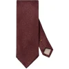 Eton Solid Wool Flannel Tie Slips Mørkerød