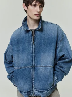 Fear of God Essentials Denim Trucker Jacket Jakke Denim