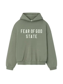 Fear of God Essentials 90S Fit Fleece Hoodie Hettegenser Lysebrun