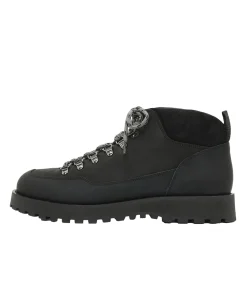 Garment Project Dune Mid - Black Crazy Horse Leather Sko Sort