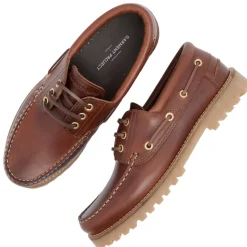 Garment Project Ollie Boat Shoe Brown Leather Sko Brun