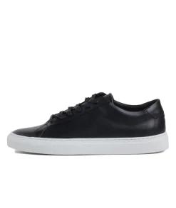 Garment Project Premium Low Black Leather Sko Sort
