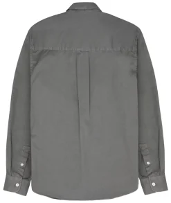 Garment Project Relaxed LS Button Down Shirt Skjorte Lysegrå