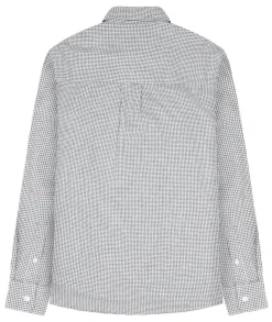Garment Project Relaxed LS Button Down Shirt Skjorte Grå Mønster