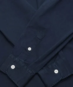 Garment Project Relaxed LS Button Down Shirt Skjorte Navy
