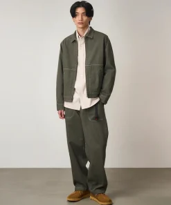 Gramicci JAPANESE SLUB DENIM JACKET Jakke Grønn