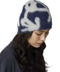 Gramicci MOHAIR BURLY RUNNINGMAN BEANIE Lue Mørkeblå