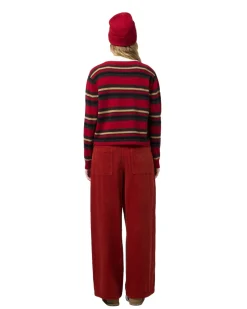 Guest In Residence Cropped Stripe Rugby Genser Rødt Mønster