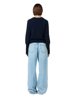 Guest In Residence Shrunken Crew Genser Navy