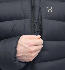 Haglöfs Rosson Down Hood Men Jakke Sort