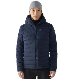 Haglöfs Spitz Down Hood Men Jakke Mørkeblå