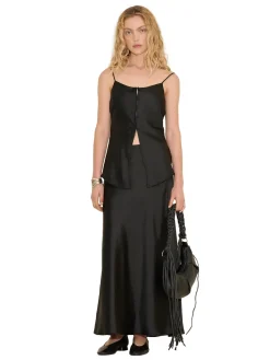 Holzweiler Emilia Button Skirt Skjørt Sort