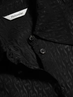 Holzweiler Luka Monogram Shirt Skjorte Sort