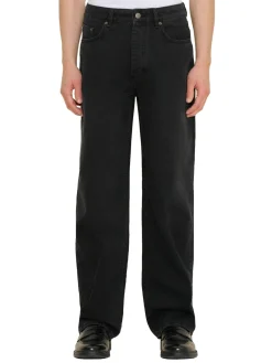 Holzweiler M Straight Jeans Jeans Vasket Sort